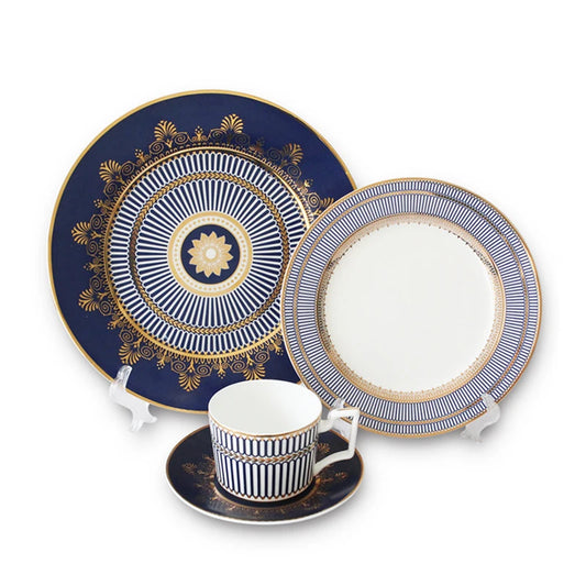 Elegant Azure Dinnerware Collection - Nobu Decor's Blue Ceramic Ensemble
